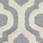 Tapis argent / ivoire en laine Cannen-377306741