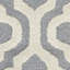 Tapis argent / ivoire en laine Cannen-377306745