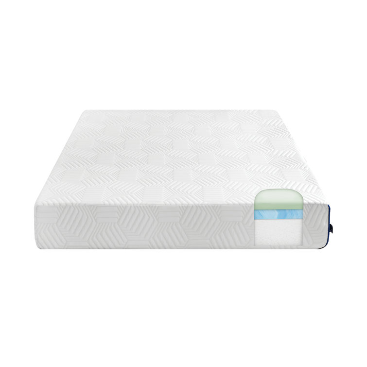 BODIPEDIC Essentials 3 in. Twin XL Green Tea Infused Memory Foam