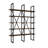 Modern Industrial Bookshelf, Walnut & Black, 49.6 x 63.0 x 10.2 inches | 100% Melamine Coated Particle Board, 0.71 inches Thick, 100% Metal Frame | Wall-Mountable with Numerous Shelves for Extra Storage-1953209764