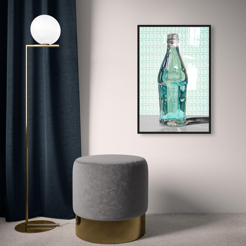 Oliver Gal New York Summer Splash Fashion and Glam - Hand-Applied Glass Coat Framed Canvas Art, 24" H x 16" W, Black