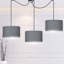 Pascua 3 - Light Black Drum Pendant-40748510