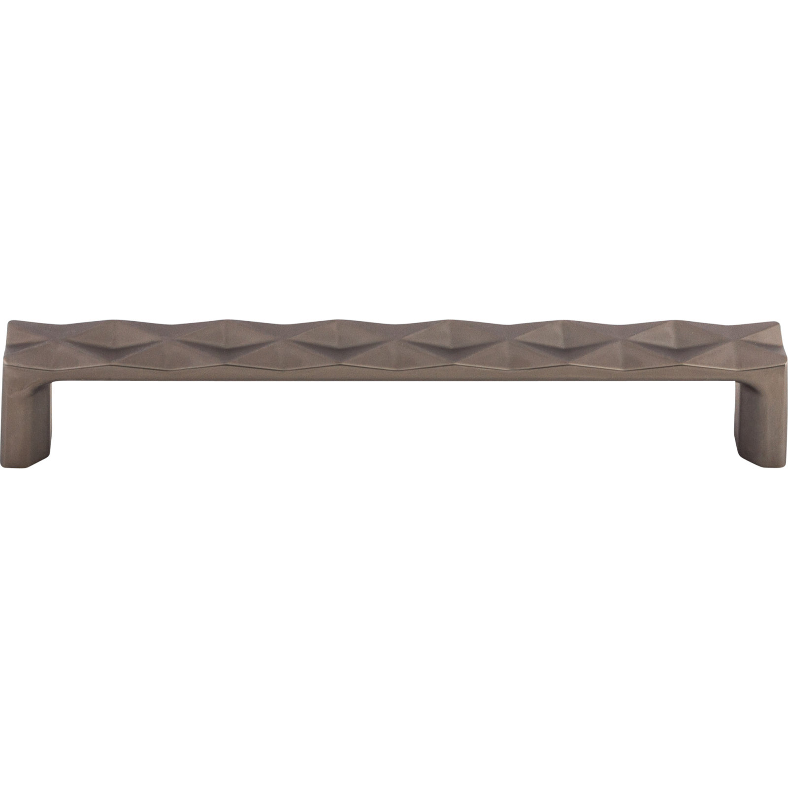 Quilted Bar Cabinet Pull, 6 5/16" Center to Center, Ash Gray