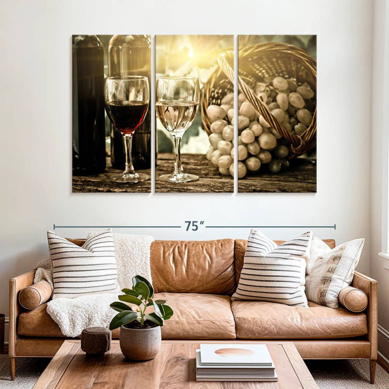 Yarlin Spring Vineyard Wine, 42" H x 65" W