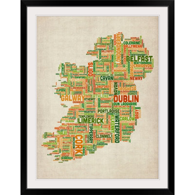 Francy " Irish Cities Map " by Michael Tompsett