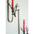 Kalalou Set of 2, 24" H Deer Wall Sconces Forged Iron Rustic Brass Candle Holders for Home Decor