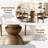 3\5 Pcs Modern Round Sintered Stone Tabletop Breakfast Table Sets With  Comfort Leather Dining Chairs For 2\4, Minimal Assembly-169328622-169328620-170290454