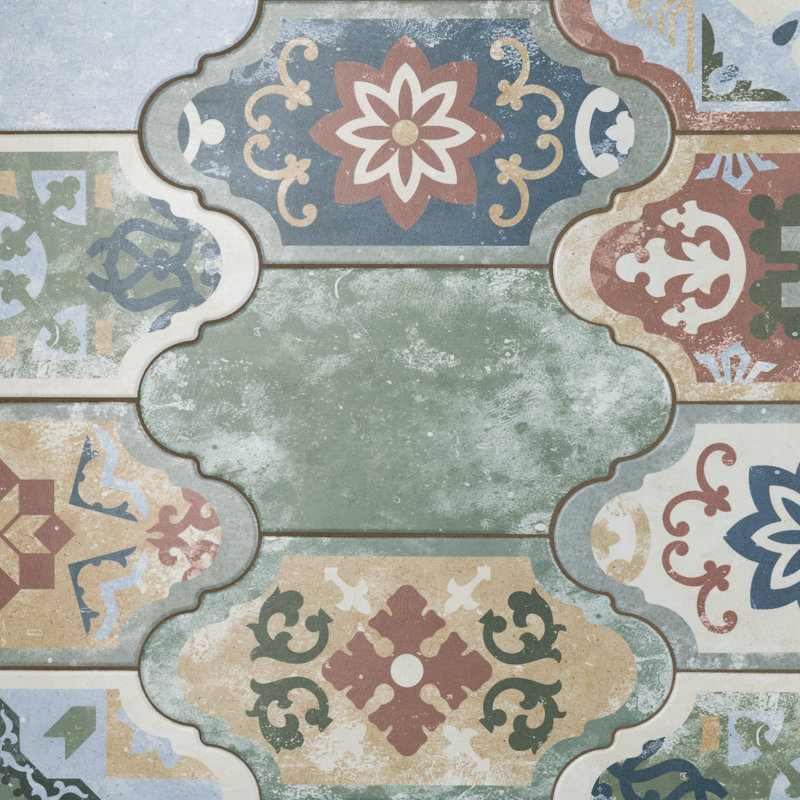 Corinto 6" x 13" Porcelain Patterned Wall & Floor Tile