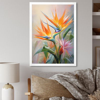 Birds Of Paradise Romantic IV - Birds Of Paradise Wall Art Botanical Wall Art Print