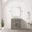 Single Bath Vanity,Carrara Marble Countertop And Mirror-921397132