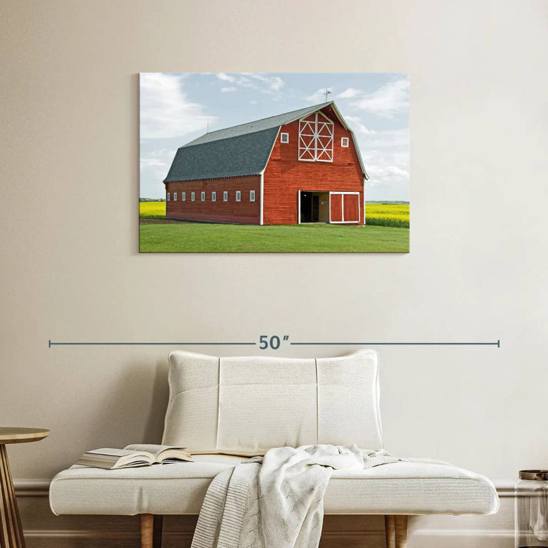 Lilie Country Red Barn, H 24 po x l 36 po