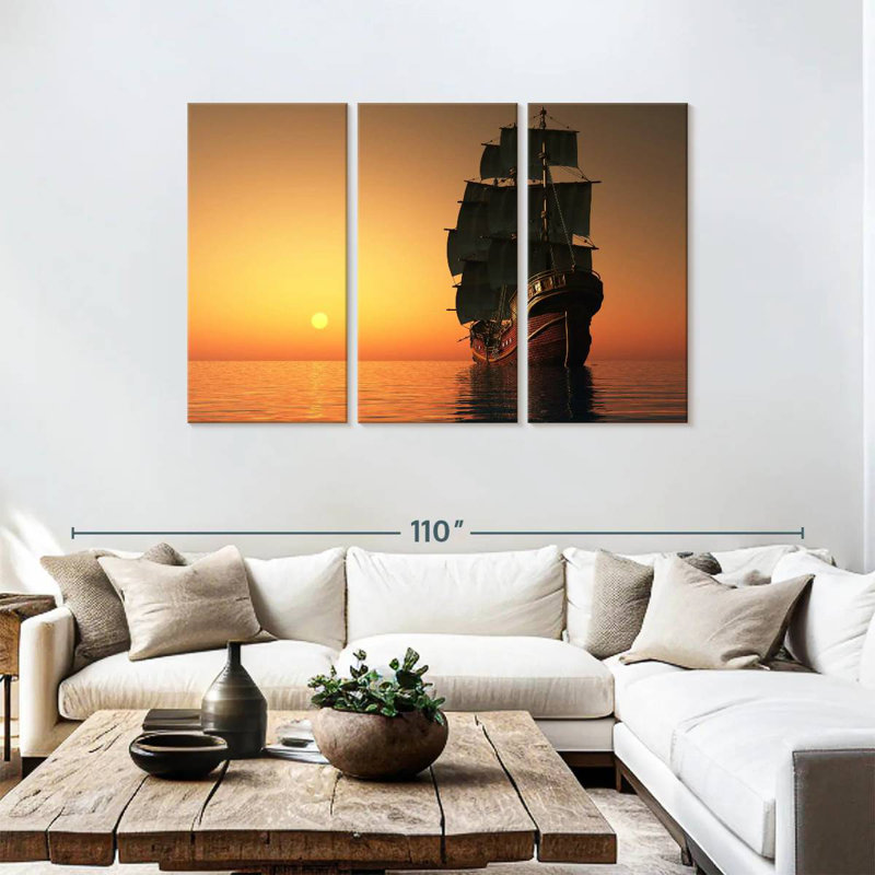 Mehar Old Merchant Ship, 48" H x 74" W
