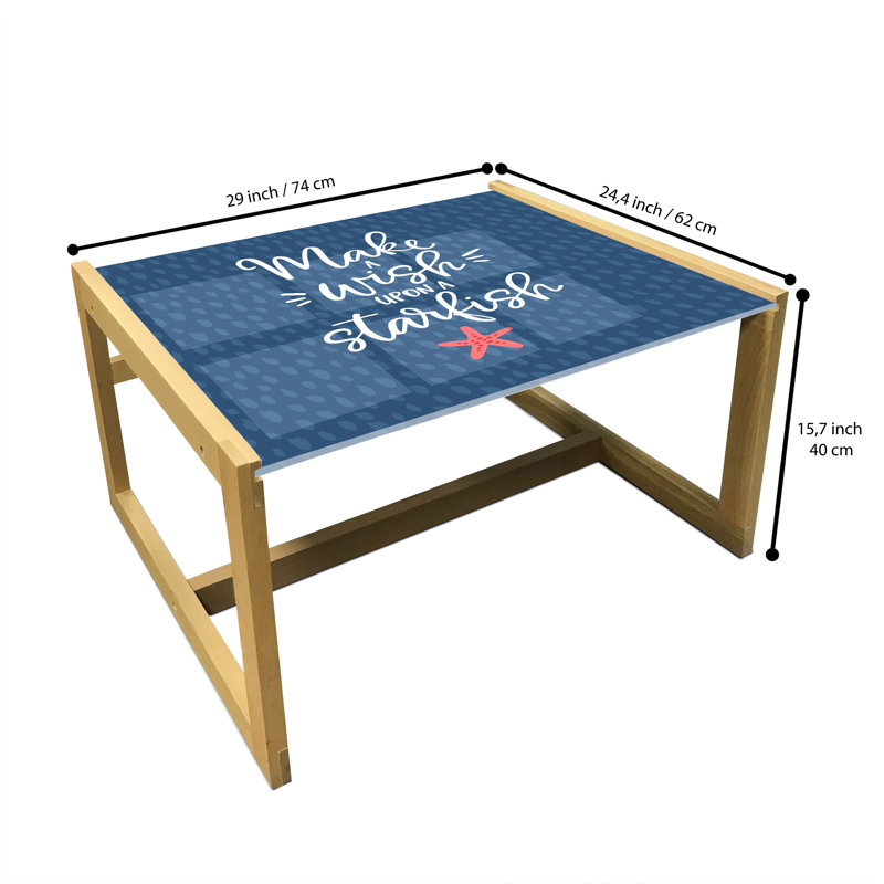 Table basse East Urban Home, H 15,75 po x L 29,13 po x l 24,4 po