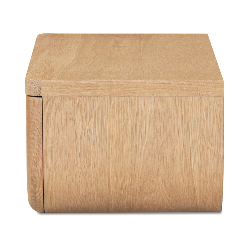 Hettie Floating Nightstand Natural, Brown