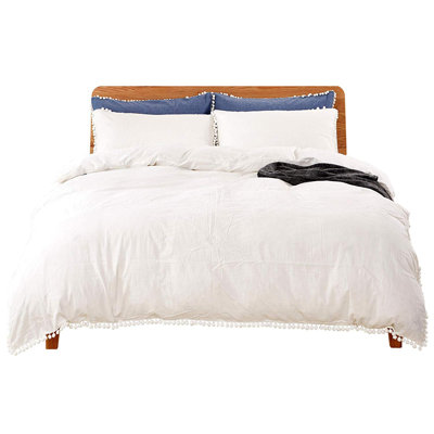 Duvet Cover_pompom Cotton Twill Duvet Cover
