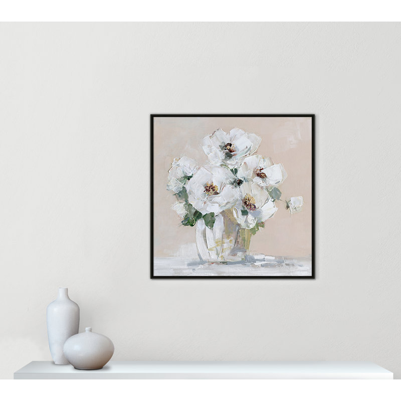 Soft White II par Sally Swatland, Espresso, H 37,5 po x l 37,5 po x P 2 po