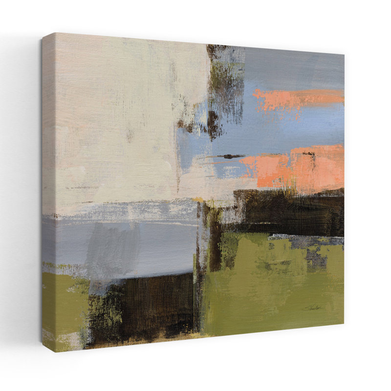Abstract Fragments I, art abstrait contemporain, H 32 po x l 32 po
