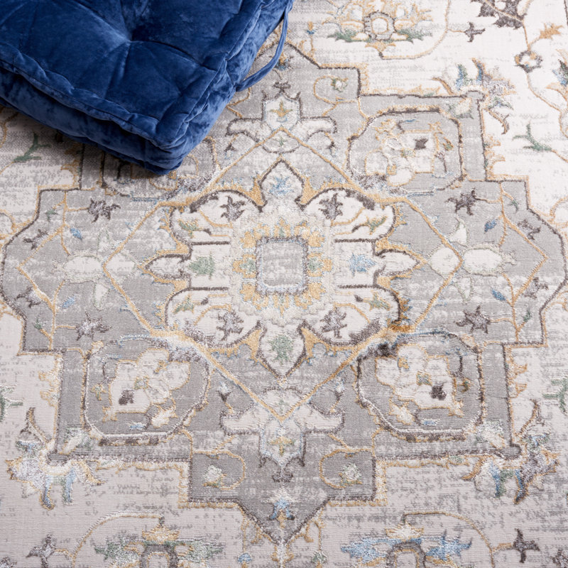 Bel Air Performance Oriental Rug, Square 5'3"