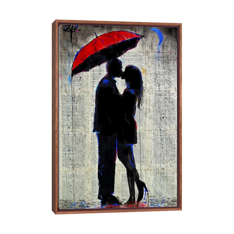 «Moon in Indigo» par Loui Jover - impression d'art graphique, Pas de tapis, H 40 po x l 26 po x P 1,5 po
