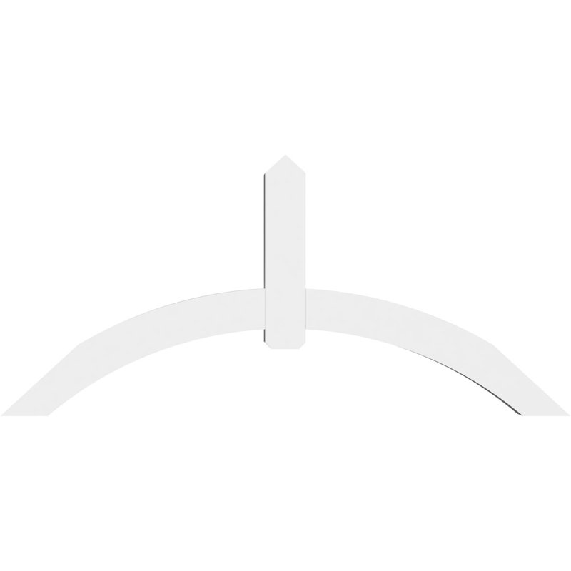 Support pour pignon en PVC Archdale, H 38,5 po x l 84 po (pas: 11/12), P 6 po x F 6 po