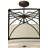 Aspen Fabric Semi Flush Mount