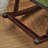Elegant solid walnut environmental rocking chair