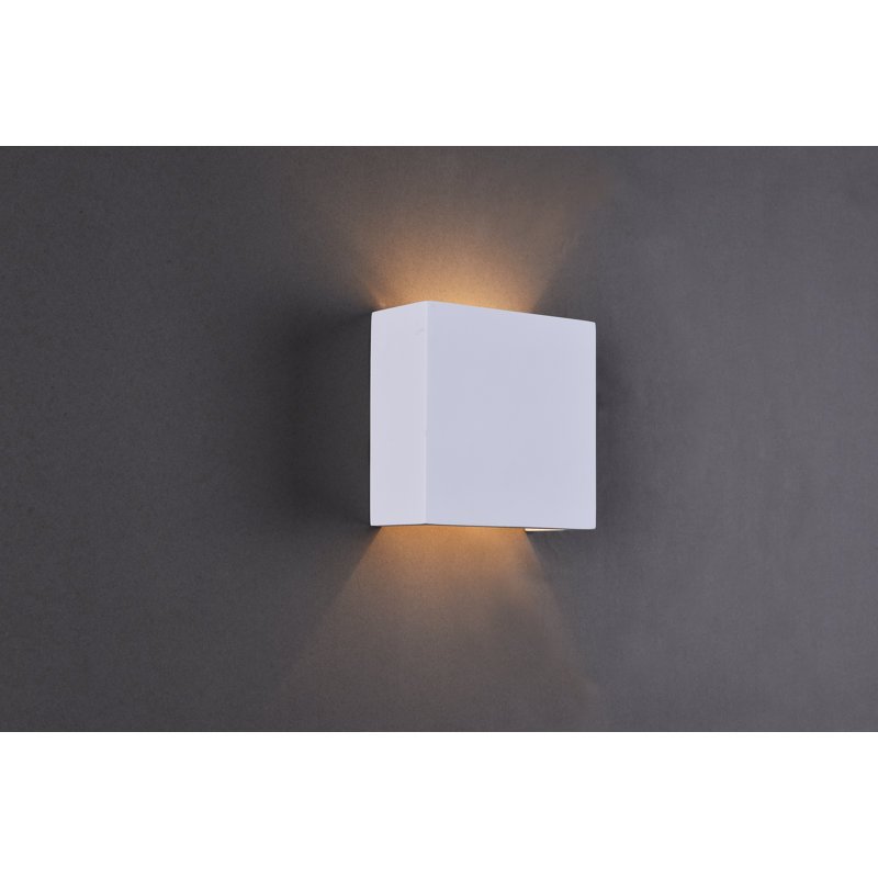 Blandford Ceramic Up & Downlight, 15cm H x 15cm W x 7cm D
