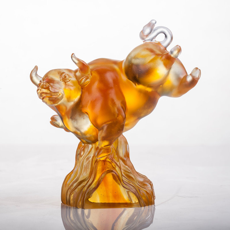Figurine LIULI Crystal Ox | Pic