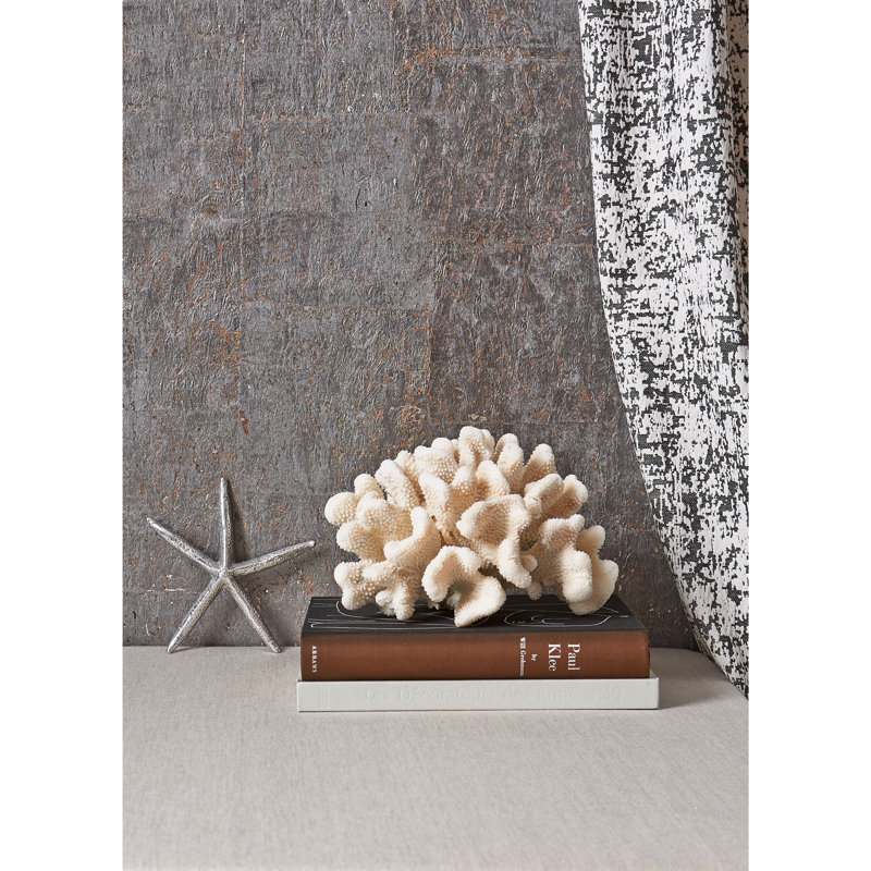 Natural Textures Abstract Wallpaper Roll, Gilt