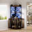 Conner Bar Cabinet with Wine Storage and LED Strip-1140370338