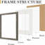 Cadre photo bleu orné avec passe-partout pour affichage mural ou de table-129940138-129940152-129940153