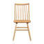 Chic ensemble de 2 chaises d'appoint à dossier courbé chic en bois Windsor