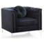 Fauteuil contemporain incliné noir