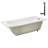 66'' x 34'' Acrylic Soaking Drop-In Bathtub, Drain Included-97545273