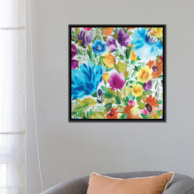 «Zinnias», reproduction sur toile