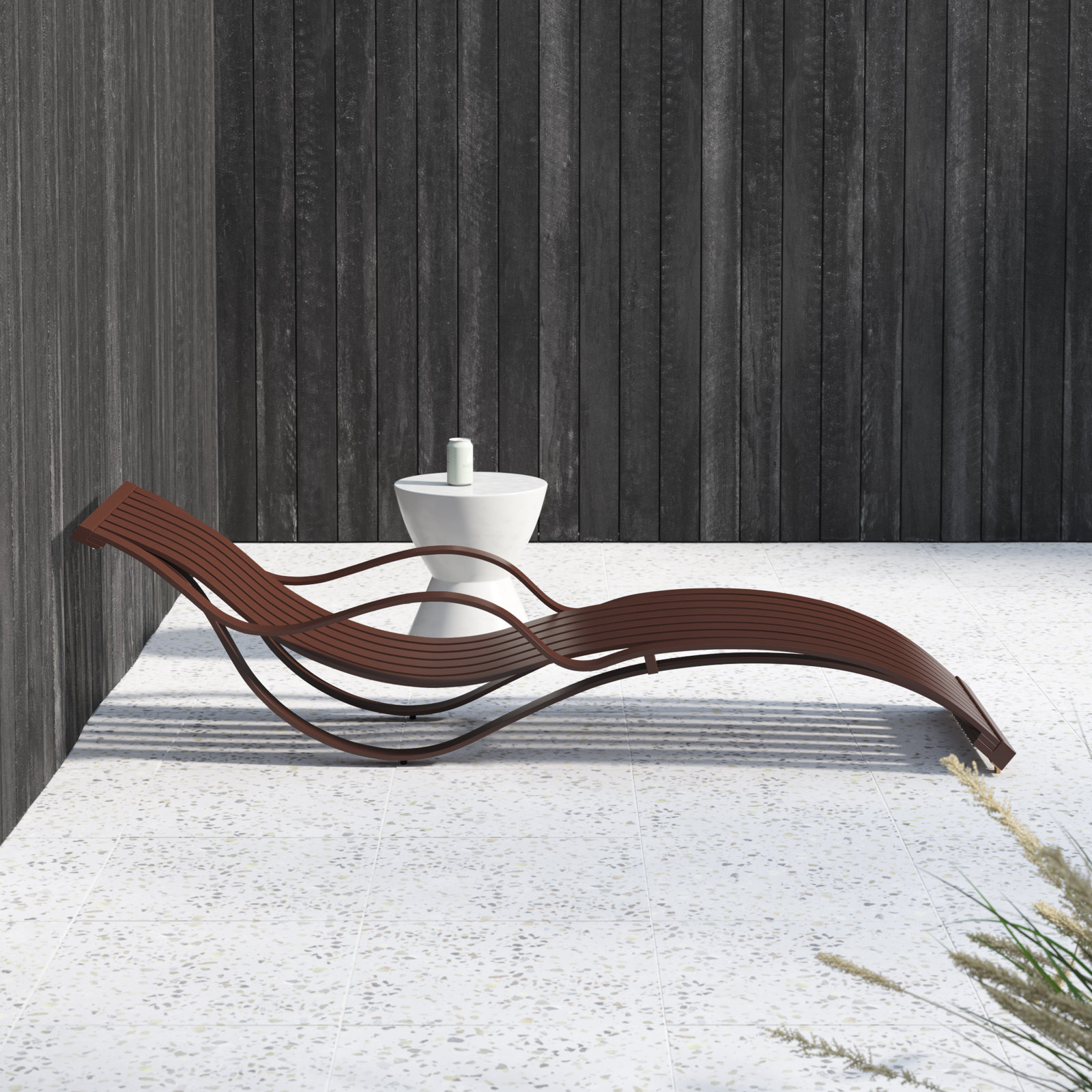 Hareton 79" Long Single Chaise, Espresso