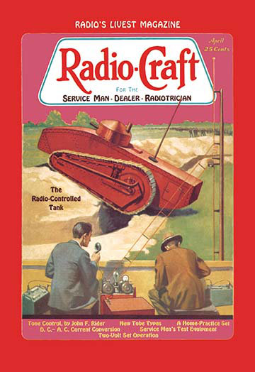 Engins hertziens : le réservoir radio contrôlé par radcraft affiche rétro