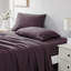 Ensemble de draps plissés à motif de poches très profondes en microfibre 21 pouces avec ourlet plissé Southshore Fine Linens Vilano, 2 taies d'oreiller très grand, mauve-29587742-29587731