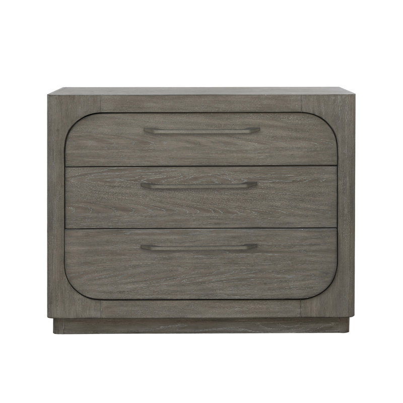 Griffith Gray Oak Three Drawer Hall Chest