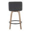 Tabouret de comptoir pivotant de 25,5 po Toriano-94192301-94192302
