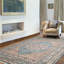 Tapis oriental bleu / beige / orange Deundrae-466264747