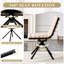 Ensemble de 2 chaises de salle à manger modernes en velours beige Puffy Bubble Ball-513309980-513309983