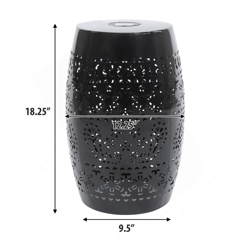 Table d'appoint SOLAR, couleur noire, Noir