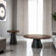Ensemble de table 3 pièces de style contemporain 1 table basse 1 table de bout 2 X Table de bout à motif de base de tambour, finition noire, salon principal
