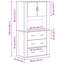 Highboard 80 X 33 X 150 Cm Engineered Wood-1590983984