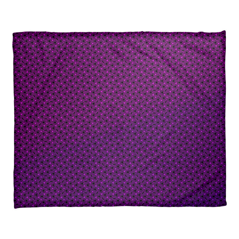 Couverture à treillis hexagonal Katelyn Elizabeth, l 52,5 po x L 62,5 po, Mauve / dégradé