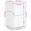 Remise de rangement traditionnelle en acier l 2,88 pi. X P 2,92 pi.-87784649