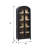 Sitarski 76" H x 30" W Modern Arched Standard Bookcase with Glass Doors-98582620