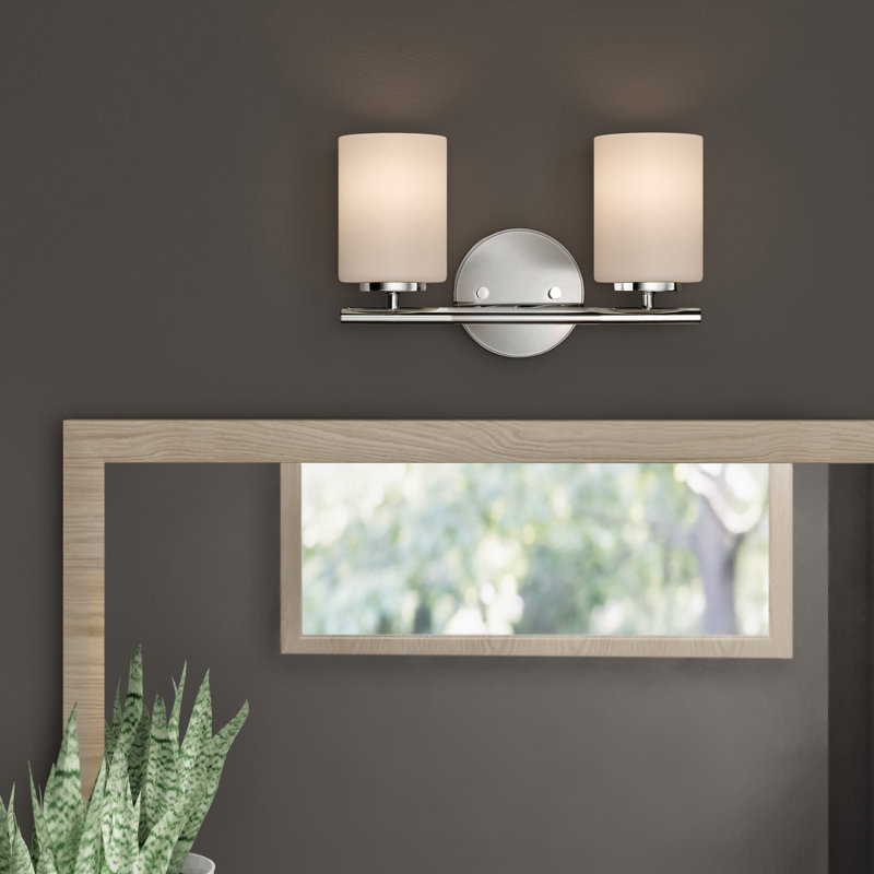Éclairage de meuble-lavabo à intensité variable Steelville, Nickel poli