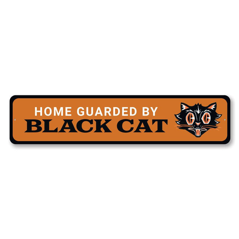 Enseigne en aluminium pour chat Home Home, H 6 po x l 24 po x P 0,06 po